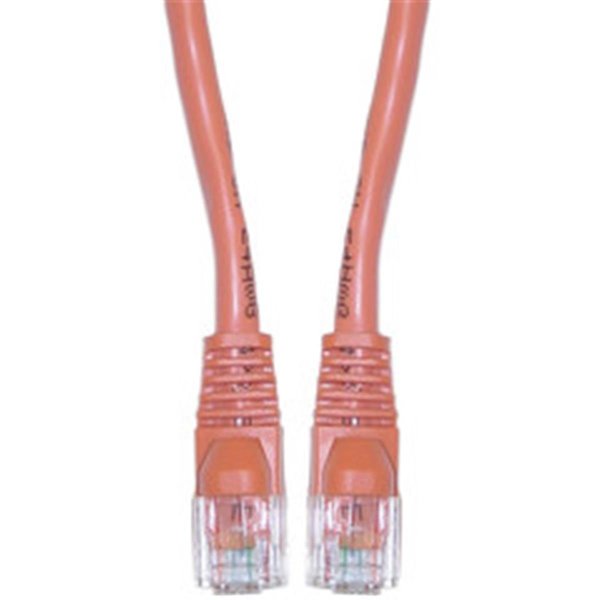 Aish Cat5e Orange Ethernet Patch Cable Snagless Molded Boot 50 foot AI50550